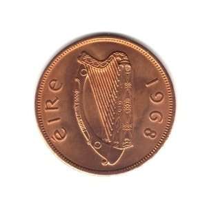  1968 Ireland Large Penny Coin KM#11   Hen with Chicks 
