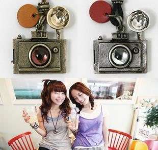 Alloy Metal Bronze Camera Korean Fashion Necklace Z362  