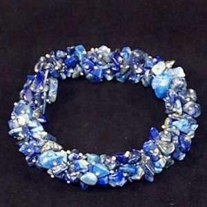  Lapis Lazuli Cluster Bracelet (6   7)   1pc. Everything 
