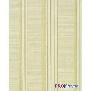    25 elegant stripes vinyl wallpaper creme light green: Home & Kitchen