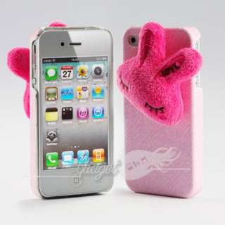 Pink Lovely Rabbit Hard Case for ATT VERIZON iPhone 4 G  
