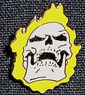 GHOST RIDER FLAMING SKULL 1991 METAL/ENAMEL Cloisonne C