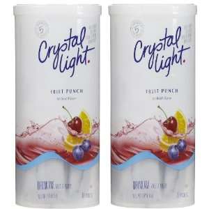 Crystal Light Fruit Punch Drink Mix, 2 oz, Makes 12 qt, 2 pk:  