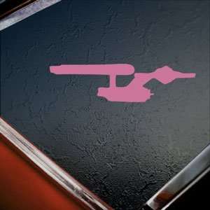  Enterprise Star Trek Pink Decal Starship Window Pink 