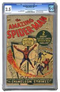 1963 Marvel Comics AMAZING SPIDER MAN #1 CGC 2.5  