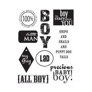    Stampology Clear Stamps Full Sheet   Baby Boy