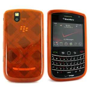   For Blackberry Tour 9630 Crystal Skin Case Orange Argyl Electronics