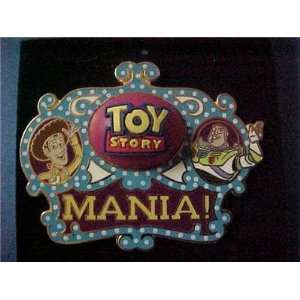  Disney Pin/Toy Story Mania logo Buzz & Woody Free D Pin 
