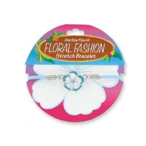  Floral Fashion Stretch Flower Bracelet: Toys & Games