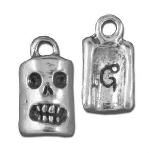    21mm Green Girl Fandango Skull Pewter Charms Arts, Crafts & Sewing