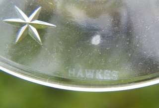 AQUILA 6030 HAWKES CUT STAR BURST GLASS CRYSTAL 6 oz WINE JUICE GOBLET 
