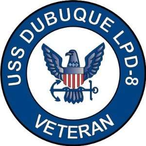  US Navy USS Dubuque LPD 8 Ship Veteran Decal Sticker 5.5 