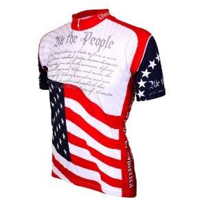  US Constitution Mens Cycling Jersey Bike Bicycle: Sports 