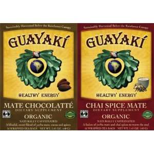 Guayakí Chai Spice Mate & Guayakí Mate Chocolatté Yerba Mate Tea 