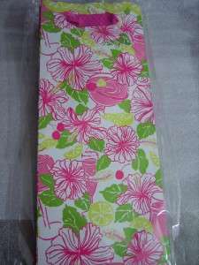 LILLY PULITZER party tote BOTTLE GIFT BAG Havana Coctel  