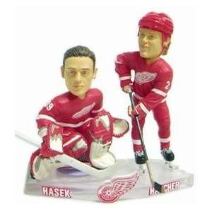 Detroit Red Wings Hasek & Hatcher Forever Collectibles 