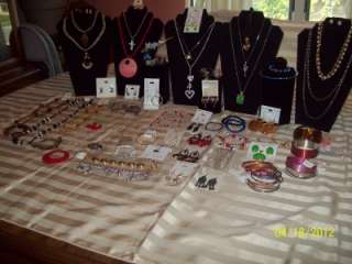 HUGE LOT OF NEW JEWELRY, SOME VINTAGE LOTS OF RHINESTONE PIECES, RINGS 
