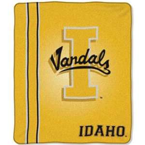 BSS   Idaho Vandals NCAA Royal Plush Raschel Blanket (Jersey Mesh 