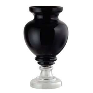  Dark Mouth Blown Glass Urn Vase