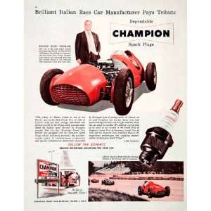   Ferrari Alberto Ascari Grand Prix   Original Print Ad