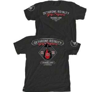  Gray Maynard Dethrone Black Training Camp T Shirt: Sports 