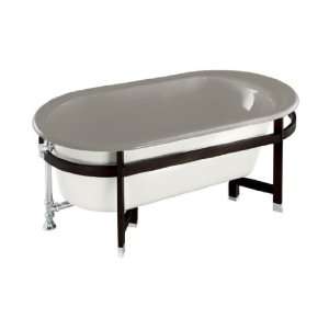   Bath With Black Forest Wood Surround and White Exterior K 727 2W NG