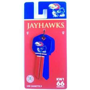   of Kansas Jayhawks Kwikset KW1 66 House Key Blank: Sports & Outdoors