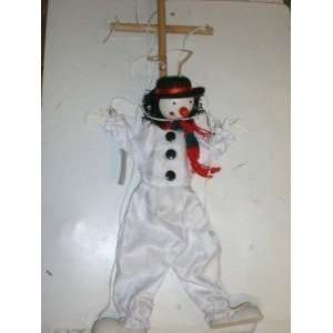  16 White Snowman Puppet/Marionette TELLON COLLECTION 