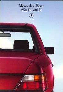 Mercedes Benz W124 Diesel UK market 1985 sales brochure  