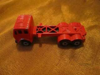   VINTAGE SUPERFAST Mercedes Container Truck 1976 Made England Red