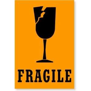  Fragile (cracked wine glass) Fluorescent Paper (in rolls 
