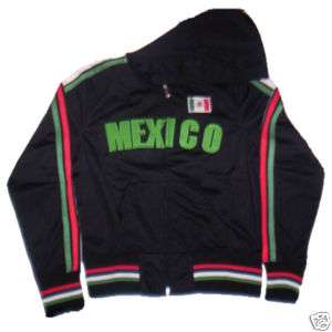 Girls Junior Mexico Soccer Track Jacket Futbol Womens L  