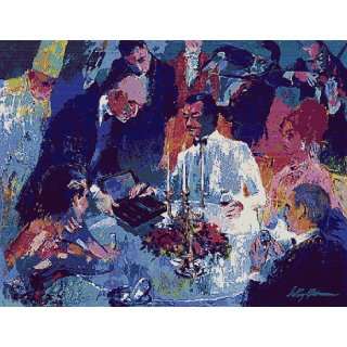   Cigars Hand Signed Serigraph Print by Leroy Neiman: Sports & Outdoors