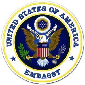  United States of America Embassy Sticker 4x4 Everything 