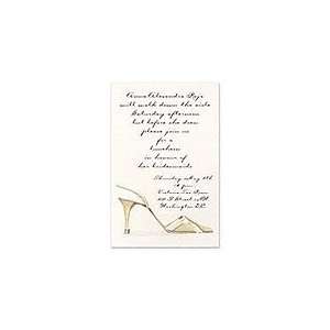  Ivory Shoe with Ribbon Wedding Invitations Health 