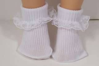 WHITE Lace Anklet Doll Socks FOR Effanbee KATIE Bows ?♥  