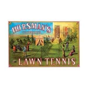  Horsmans Celebrated Lawn Tennis 12x18 Giclee on canvas 
