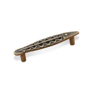 Country style expression   3 centers fish bar pull with zigzag patter