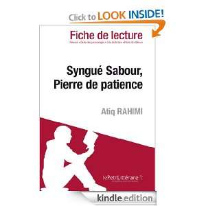 Syngué sabour de Atiq Rahimi (Fiche de lecture) (French Edition 