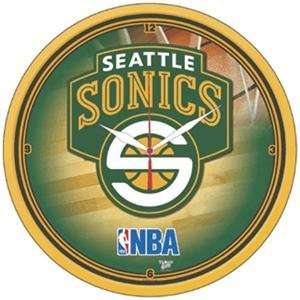  Seattle Supersonics NBA Round Wall Clock: Sports 