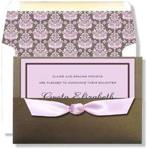  Elegant and Formal Invitations   Understated Pink Pocket 