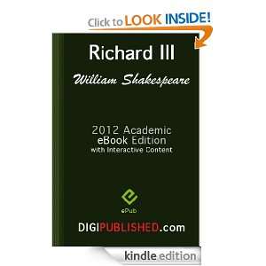 Richard III (2012 Academic Edn. / Interactive TOC / Incl. Study Guide 
