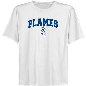  UIC Flames Youth White Logo Arch T shirt Sports 
