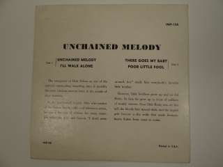 Ricky Nelson IMP 158 Unchained Melody, 45 rpm EP Picture Sleeve  