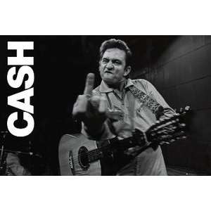  Johnny Cash Middle Finger Poster