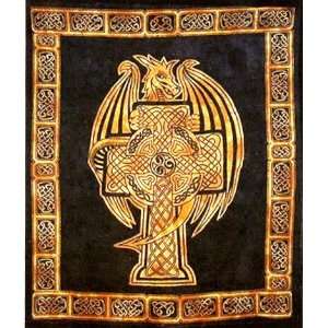  Dragon Celtic Cross Tapestry: Home & Kitchen