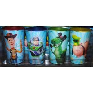  Disney World Toy Story 3D Tumber Cup Set of 4 Toys 