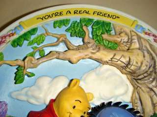 Disney Winnie The Pooh REAL FRIEND 3rd Issue 3 D Plate  