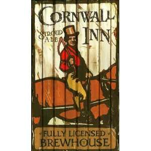   Signs   LARGE Cornwall Inn Retro Brewhouse Sign