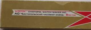 ORIGINAL AUTHENTIC RUSSIAN MILITARY SUB COMMANDER WATCH GOLD COLOR 